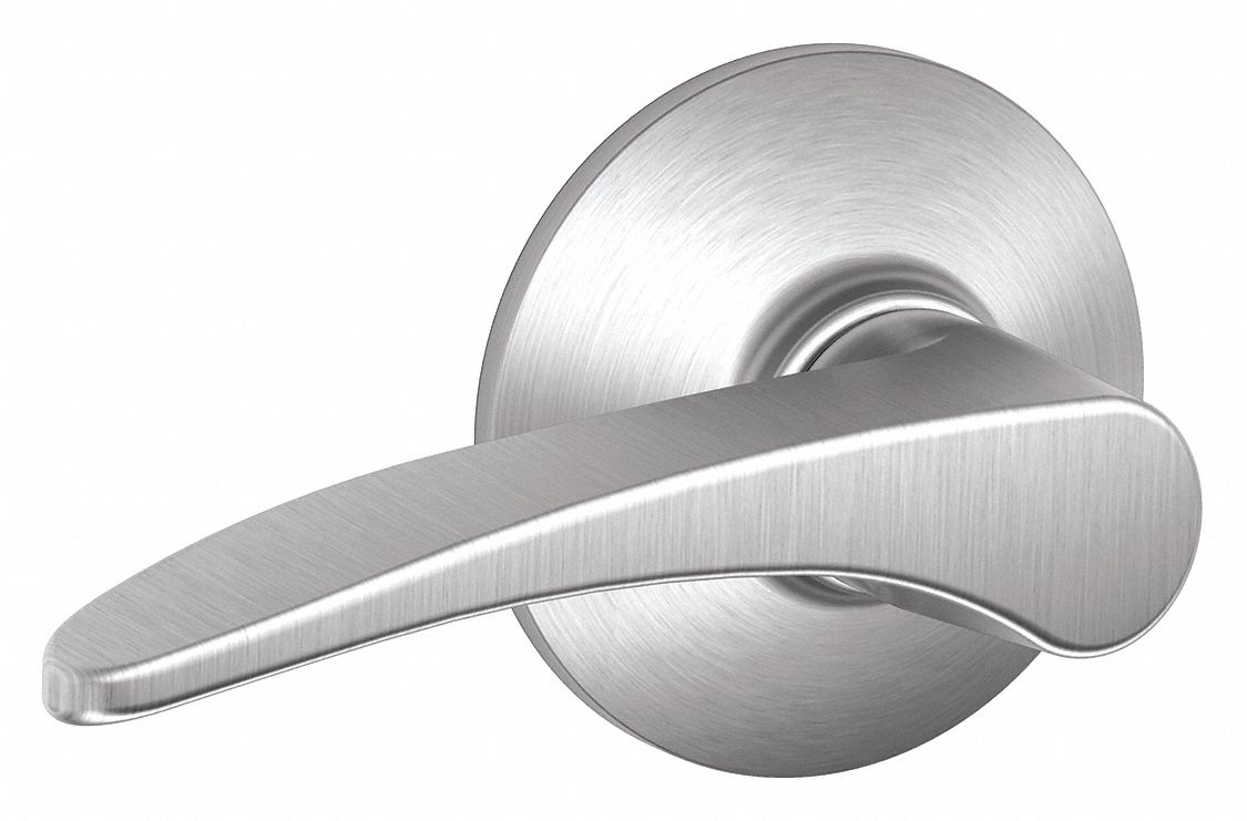 Door Lockset: Passage Lever Locksets, Chrome, ADA Compliant