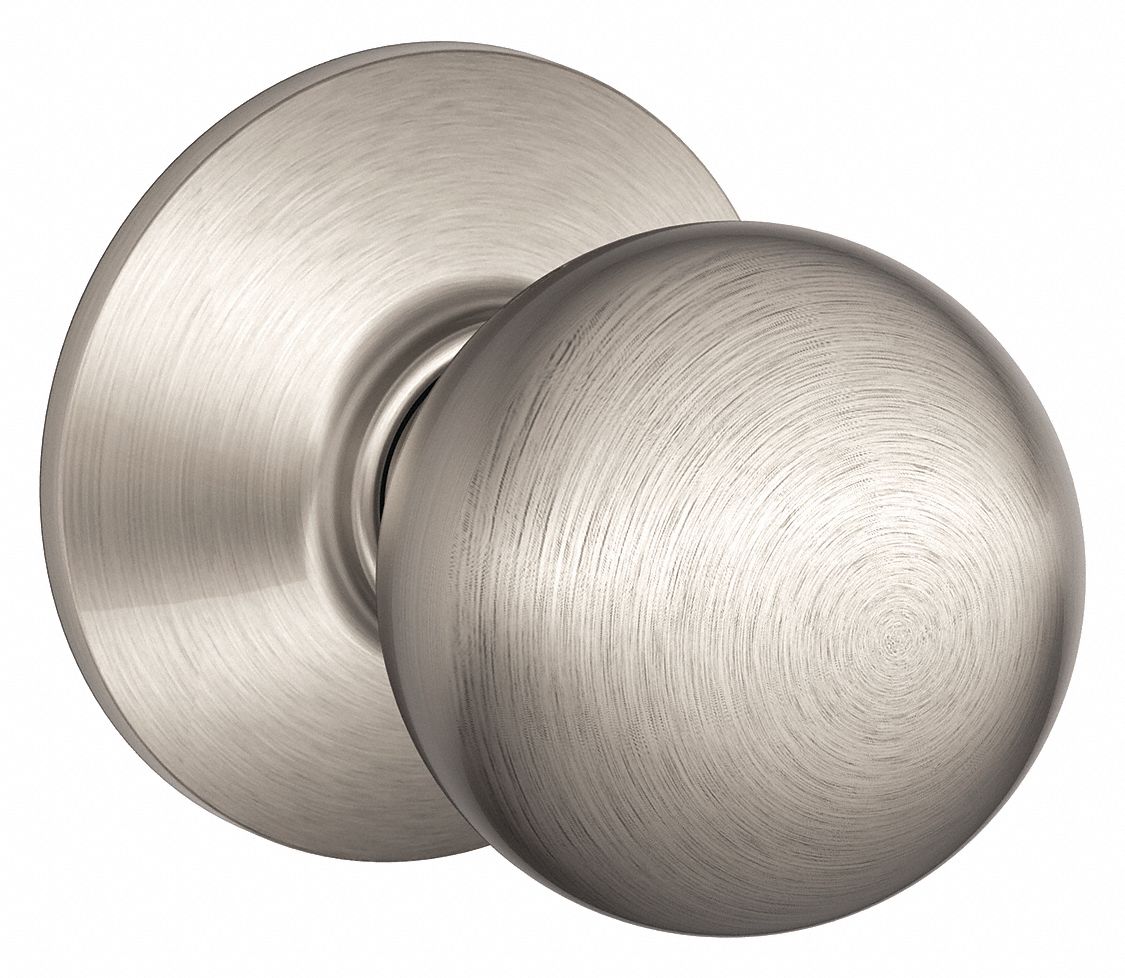 Door Lockset: Passage Knob Locksets, Nickel