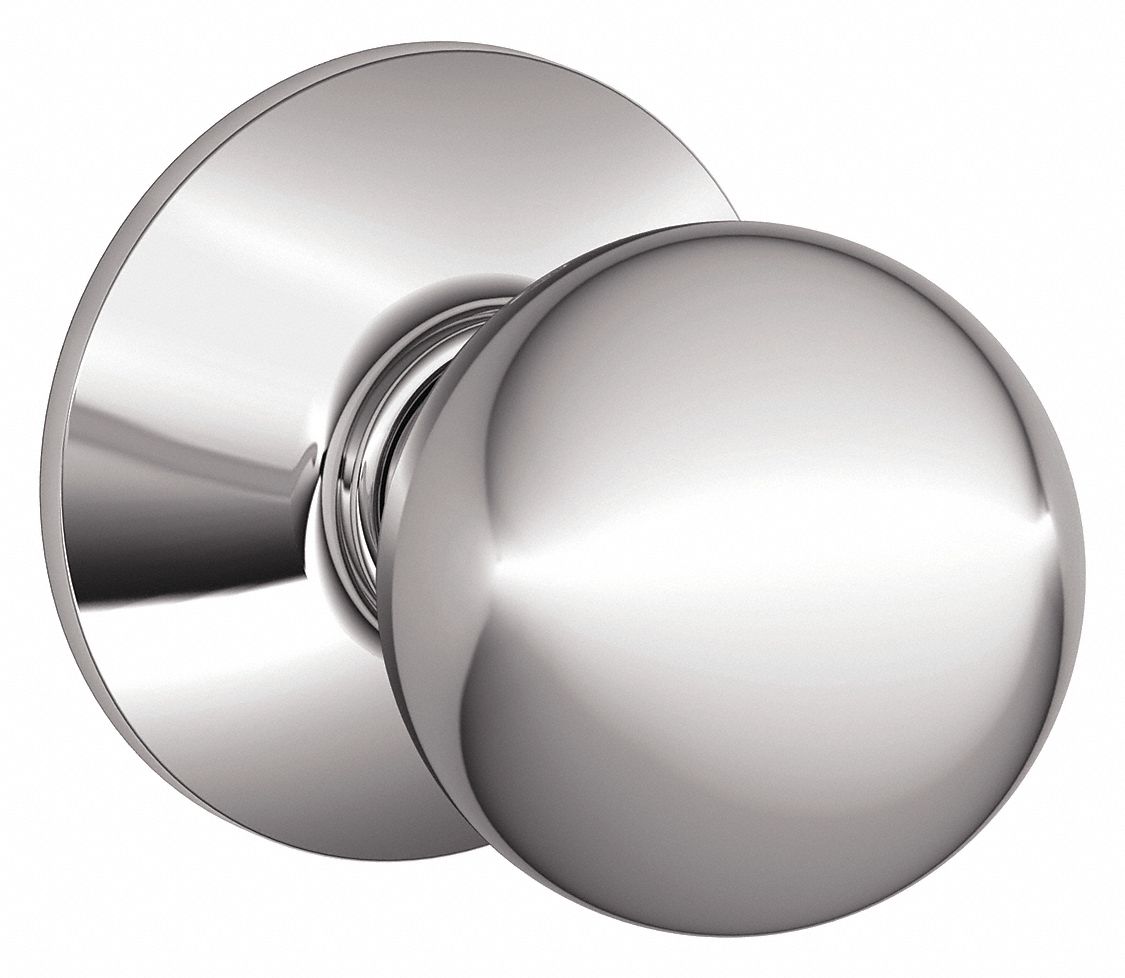 Door Lockset: Passage Knob Locksets, Chrome