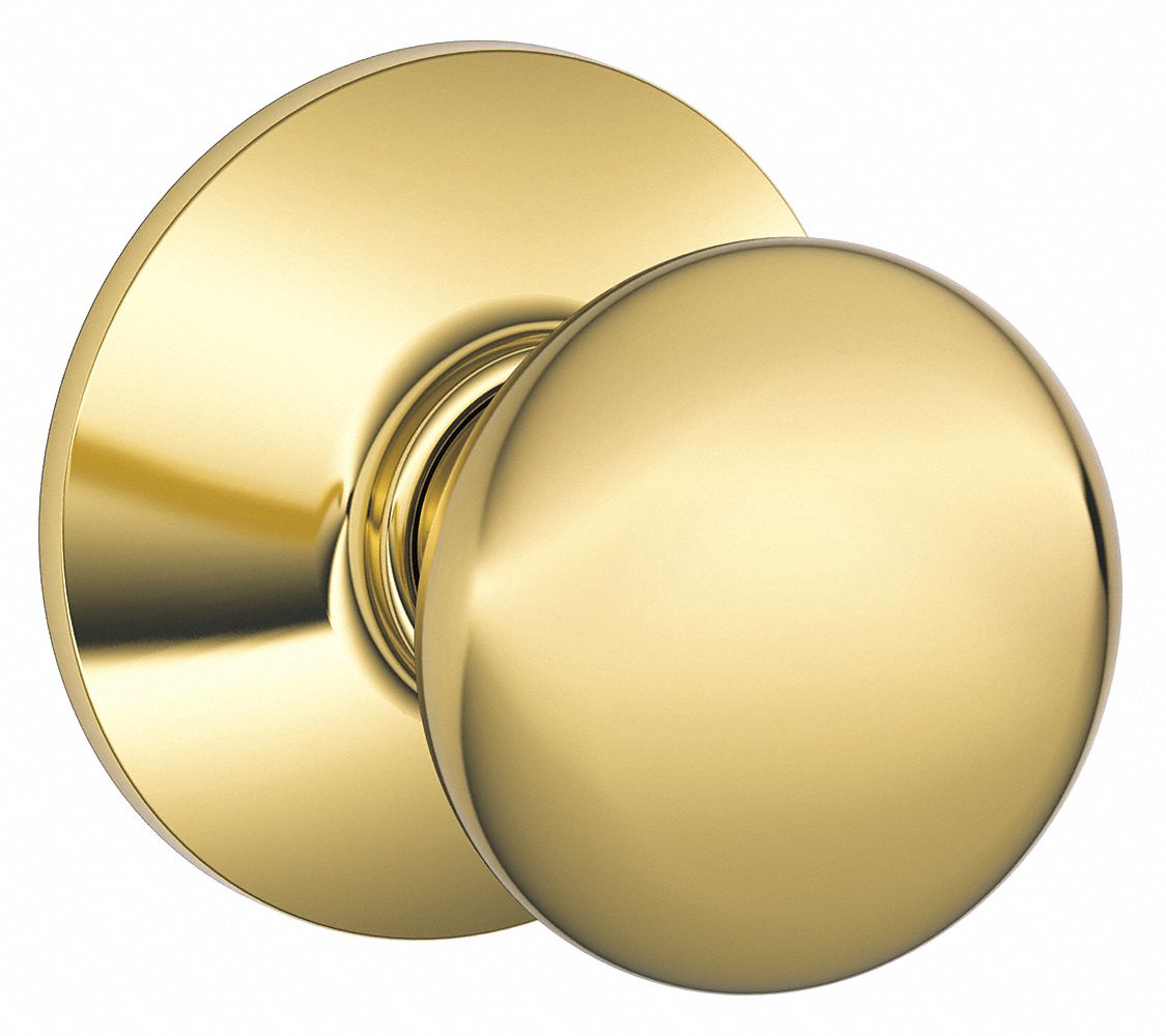 Door Lockset: Passage Knob Locksets, Brass