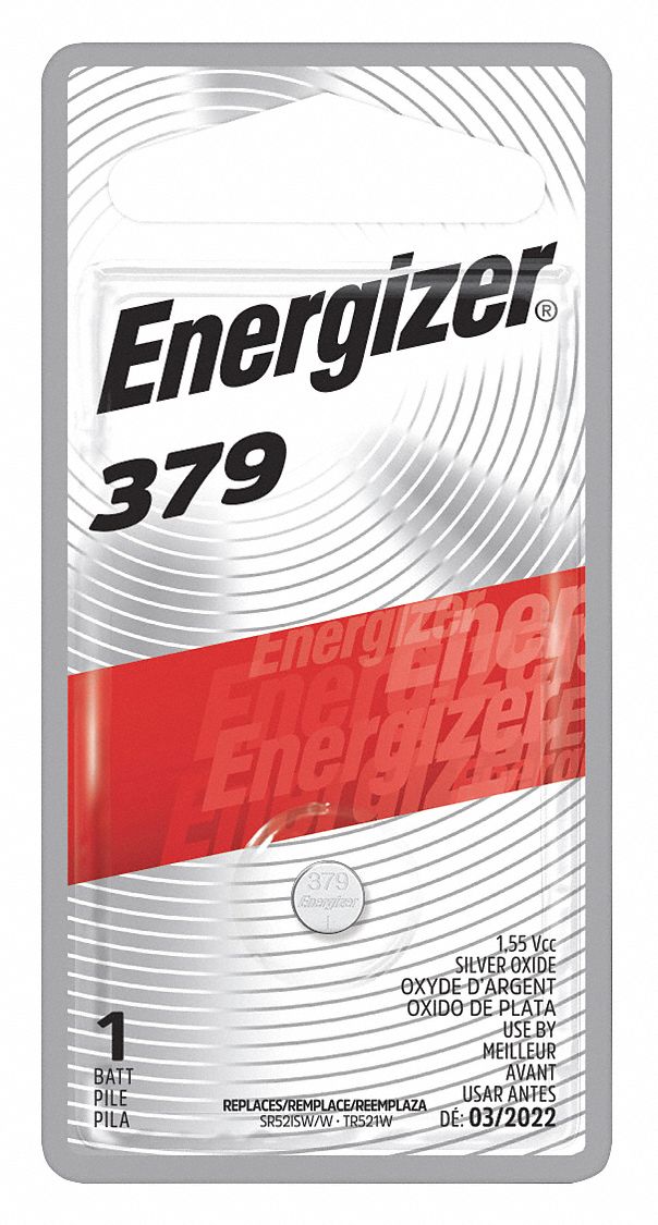 ENERGIZER, 379 Battery Size, Silver Oxide, Button Cell Battery - 45EJ93 ...