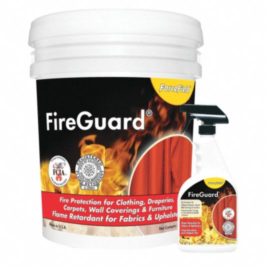 FIREGUARD Fire Retardant Spray: Fire Retardant, Fabric, Spray Bottle, 22 oz  Container Size, NFPA 701