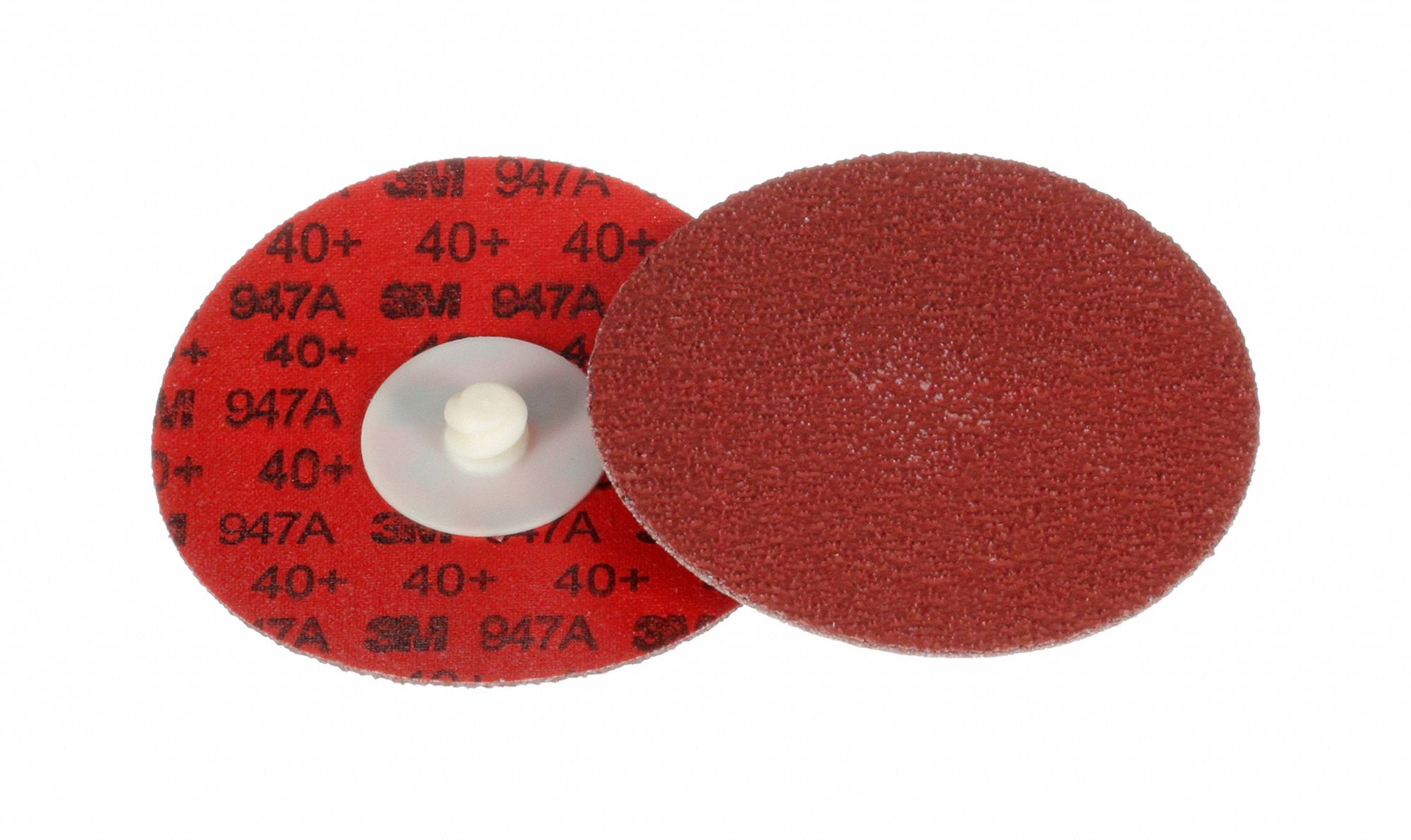 Quick-Change Sanding Disc: TR, 3", Ceramic, 40 Grit, X Wt Cotton/Polyester, 947A
