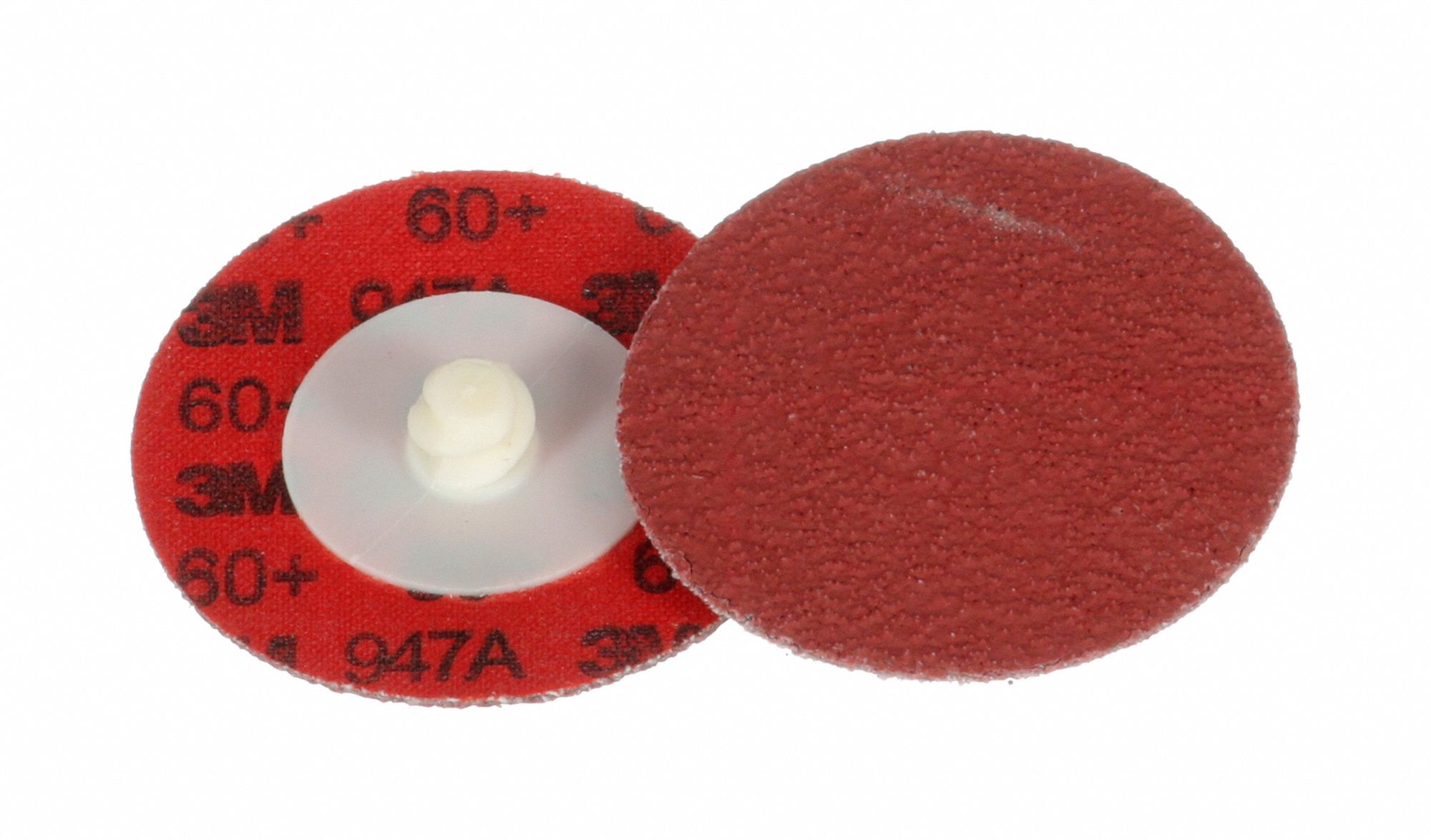 Quick-Change Sanding Disc: TR, 2", Ceramic, 60 Grit, X Wt Cotton/Polyester, 947A