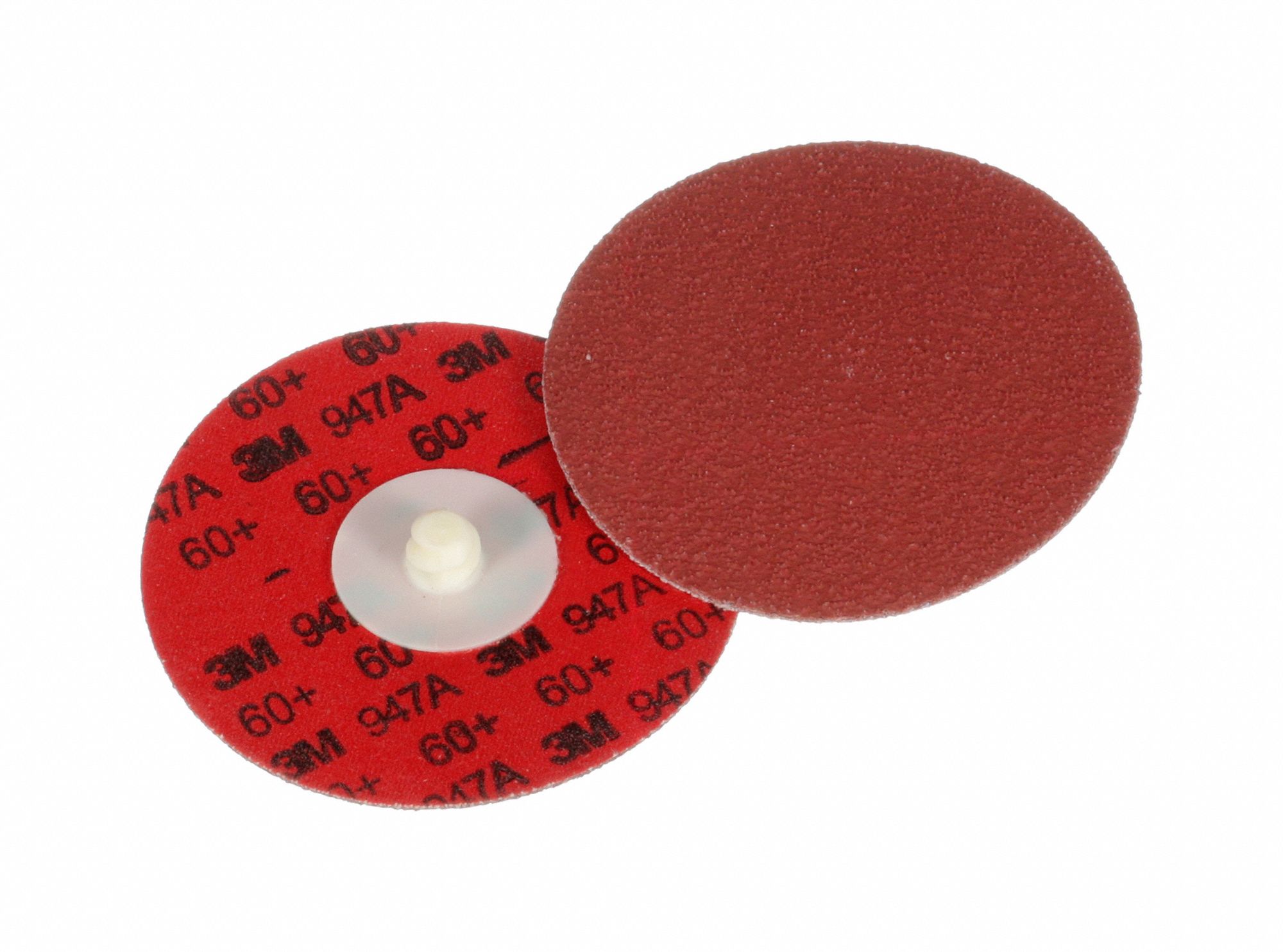 Quick-Change Sanding Disc: TR, 4", Ceramic, 60 Grit, X Wt Cotton/Polyester, 947A