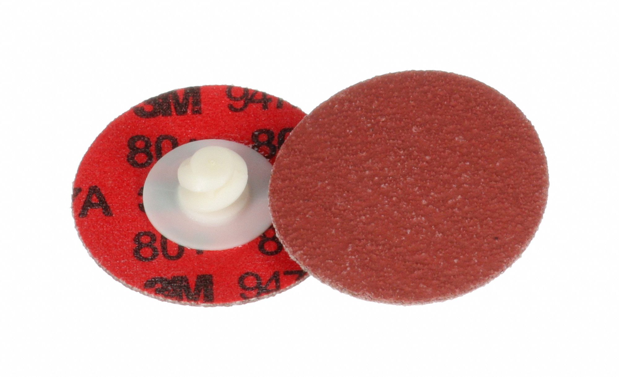 Quick-Change Sanding Disc: TR, 1-1/2", Ceramic, 80 Grit, X Wt Cotton/Polyester, 947A