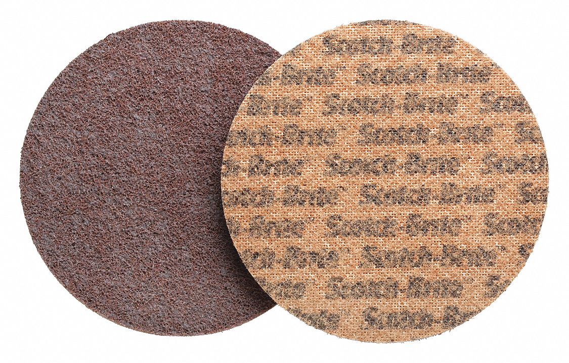 SCOTCH-BRITE Hook-and-Loop Surface Conditioning Disc: 7 in Dia, Aluminum  Oxide, Coarse, Coarse