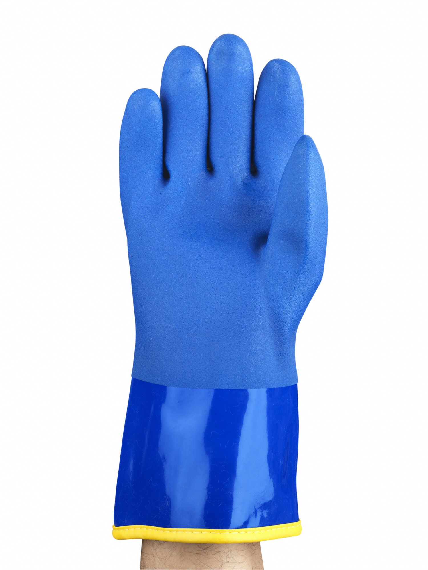 ANSELL Chemical Resistant Gloves, 10, Glove Materials PVC, 1 PR