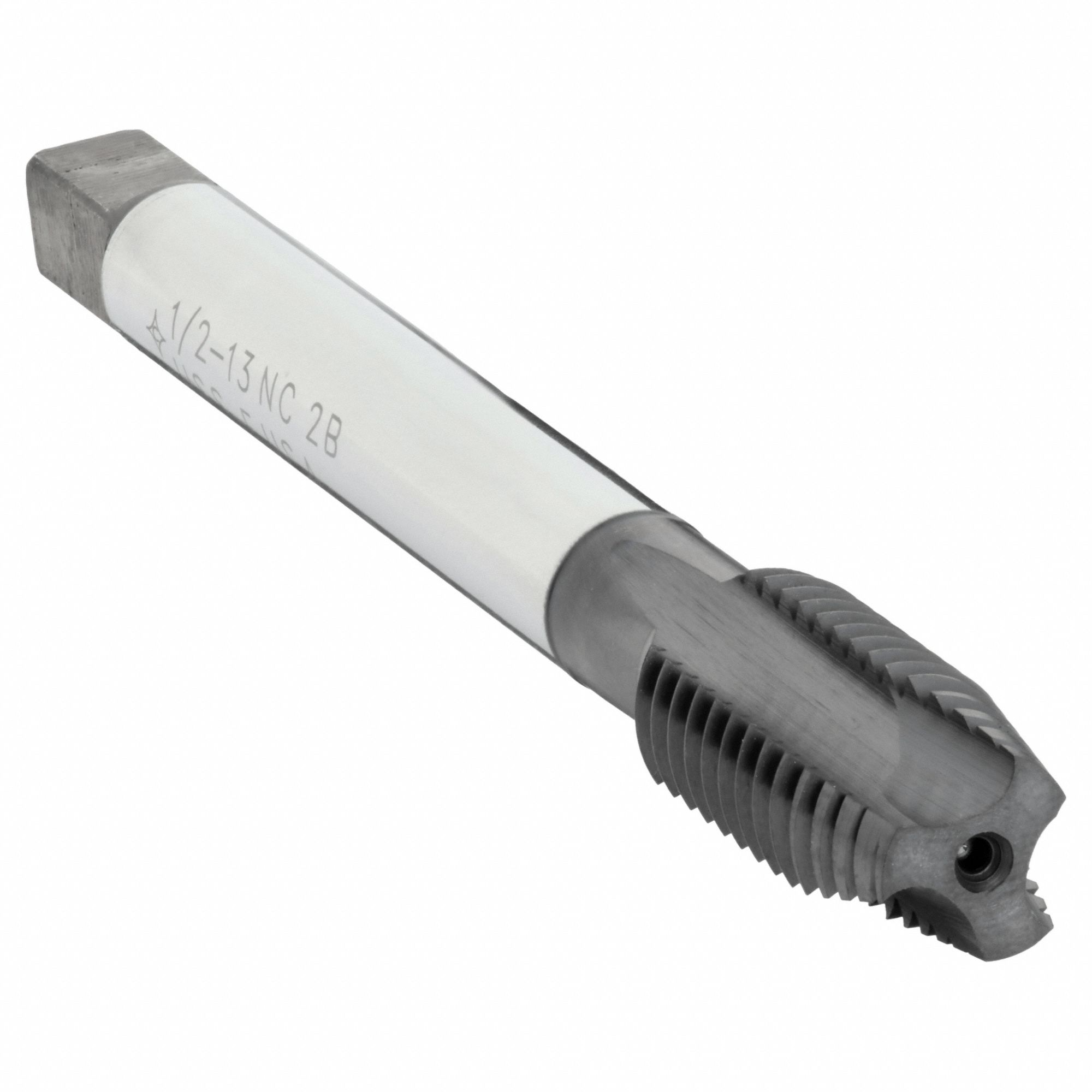 Spiral Point Tap: 1/2"-13 Thread Size, 1 1/2 in Thread Lg, 4 5/16 in Overall Lg, Plug