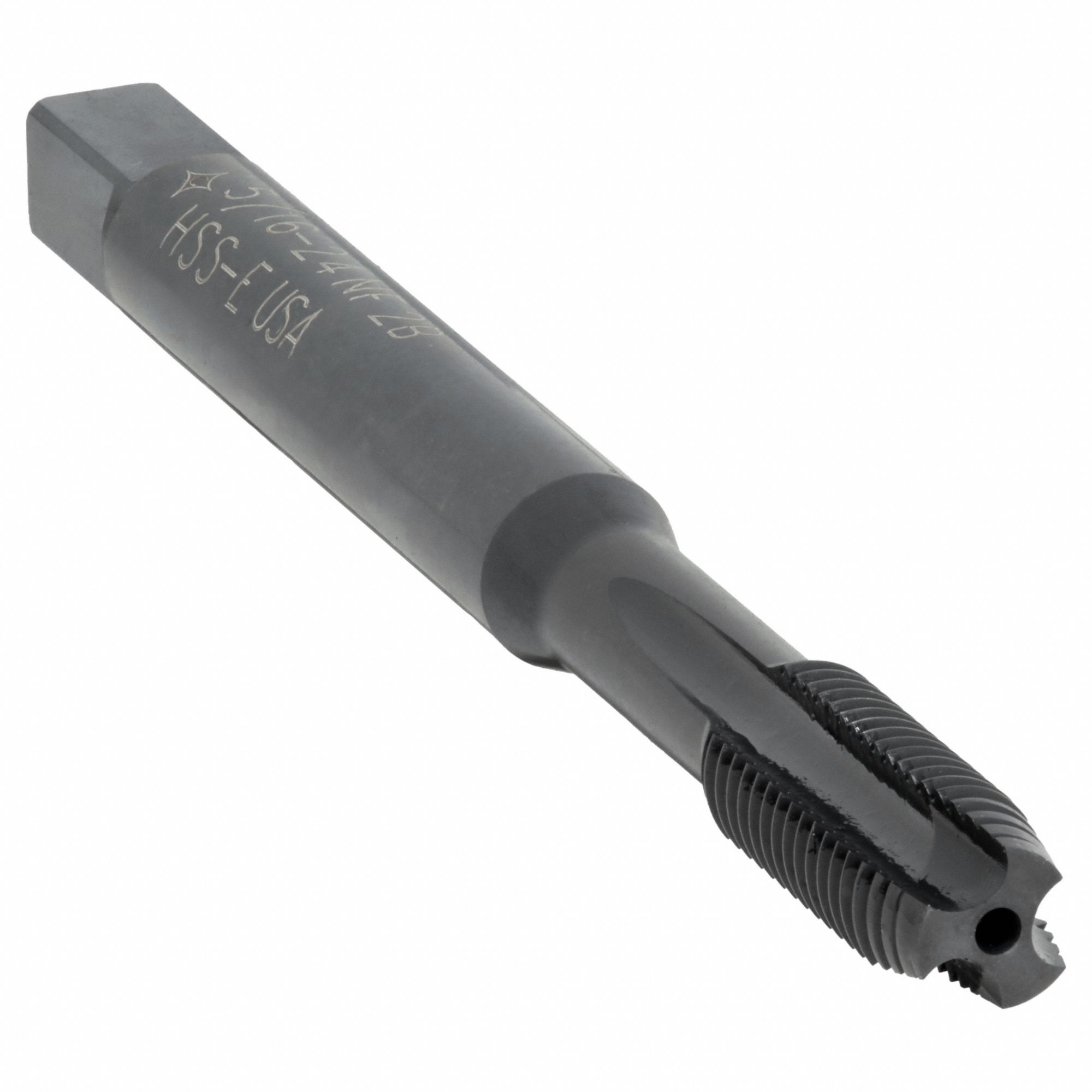 Spiral Point Tap: 5/16"-24 Thread Size, 1 3/8 in Thread Lg, 3 17/32 in Overall Lg, Plug