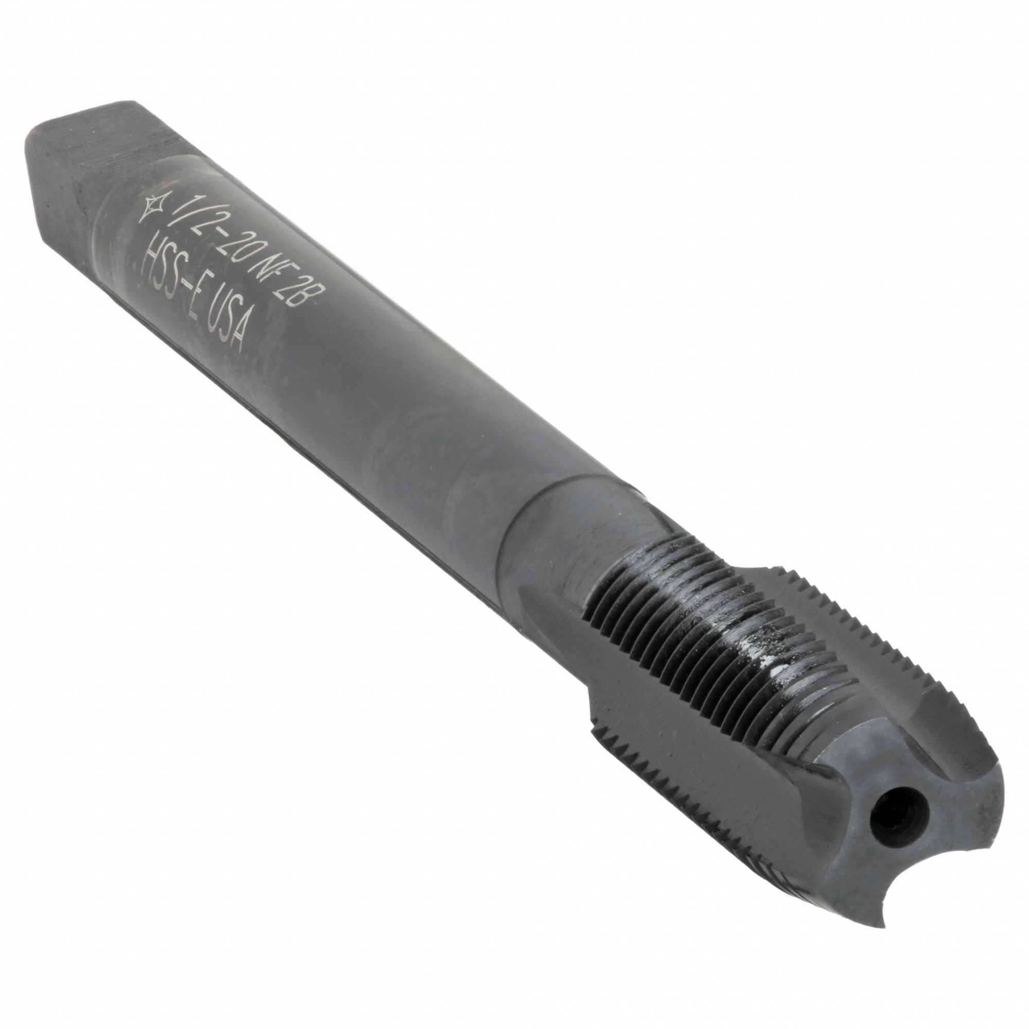 Spiral Point Tap: 1/2"-20 Thread Size, 1 1/2 in Thread Lg, 4 5/16 in Overall Lg, Plug, 2B