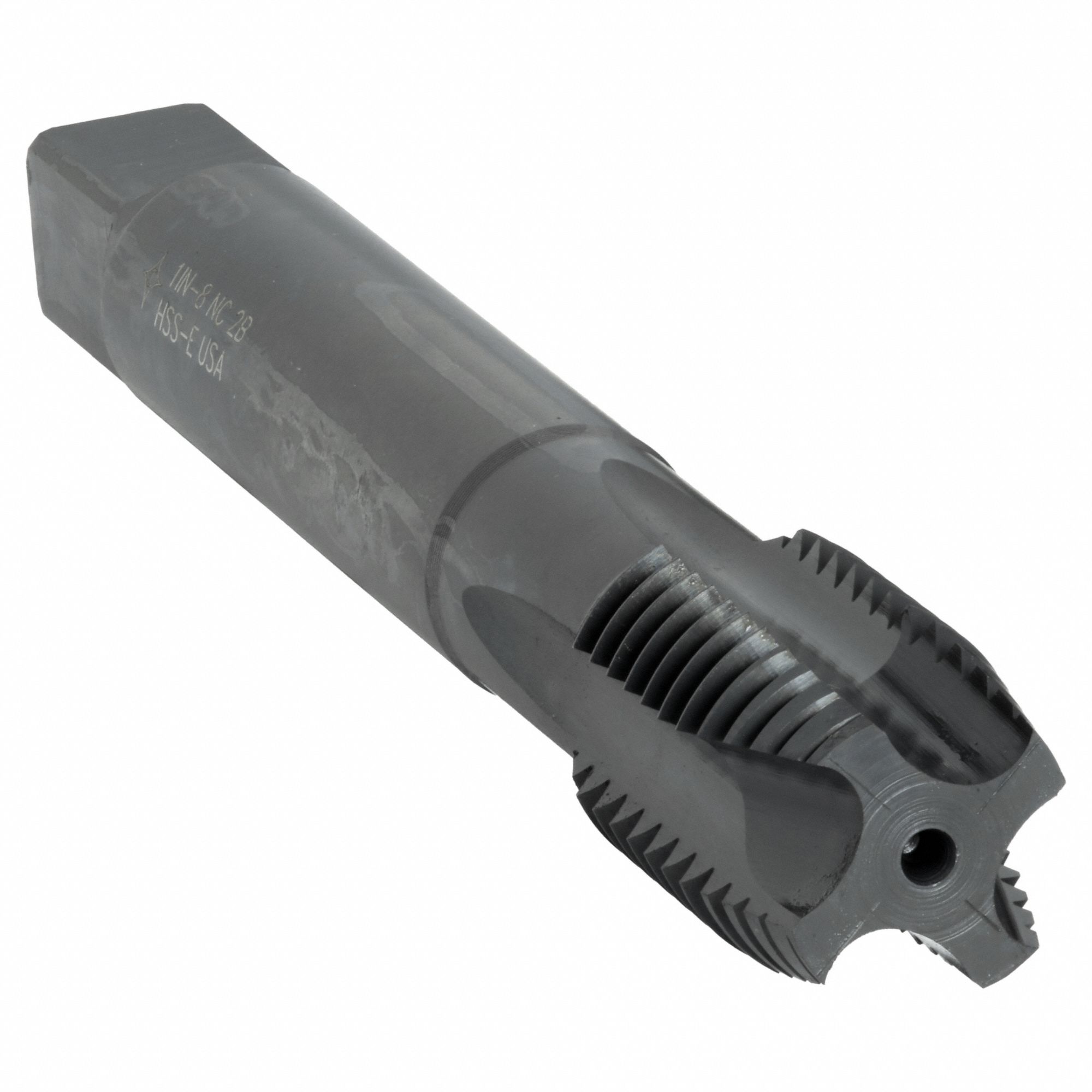 Spiral Point Tap: 1"-8 Thread Size, 2 1/2 in Thread Lg, 6 9/32 in Overall Lg, Plug, 2B