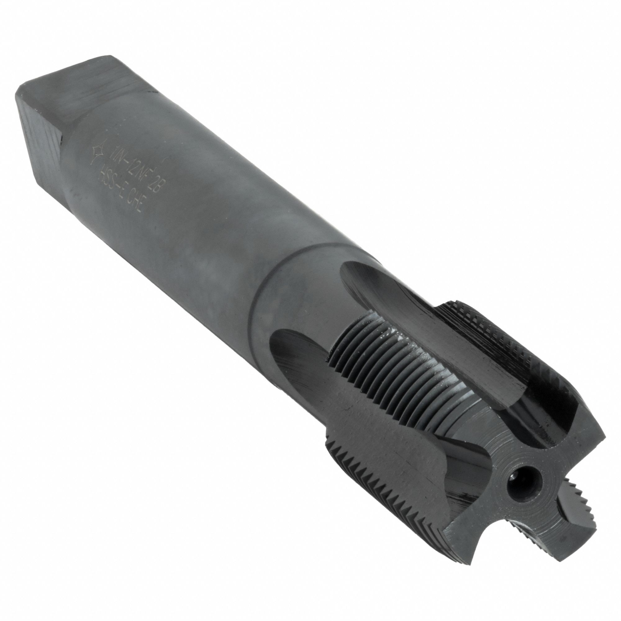 Spiral Point Tap: 1"-12 Thread Size, 2 1/2 in Thread Lg, 6 9/32 in Overall Lg, Plug, 2B