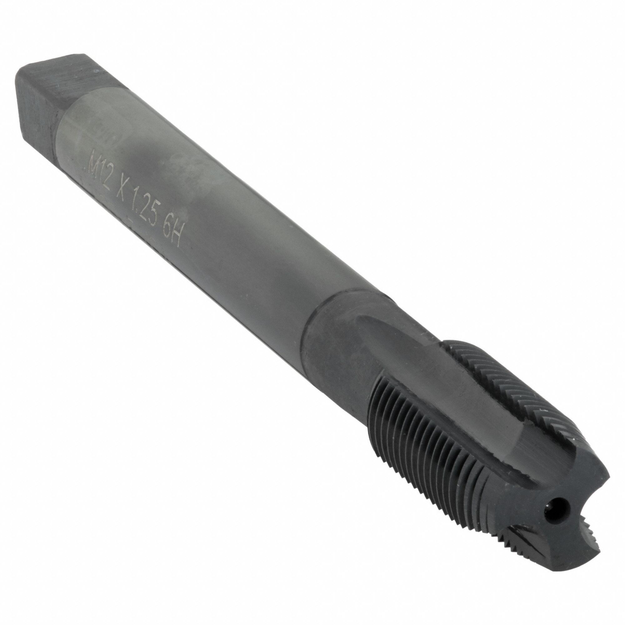 Spiral Point Tap: M12x1.25 Thread Size, 40.00 mm Thread Lg, 110.00 mm Overall Lg, Plug, 6H