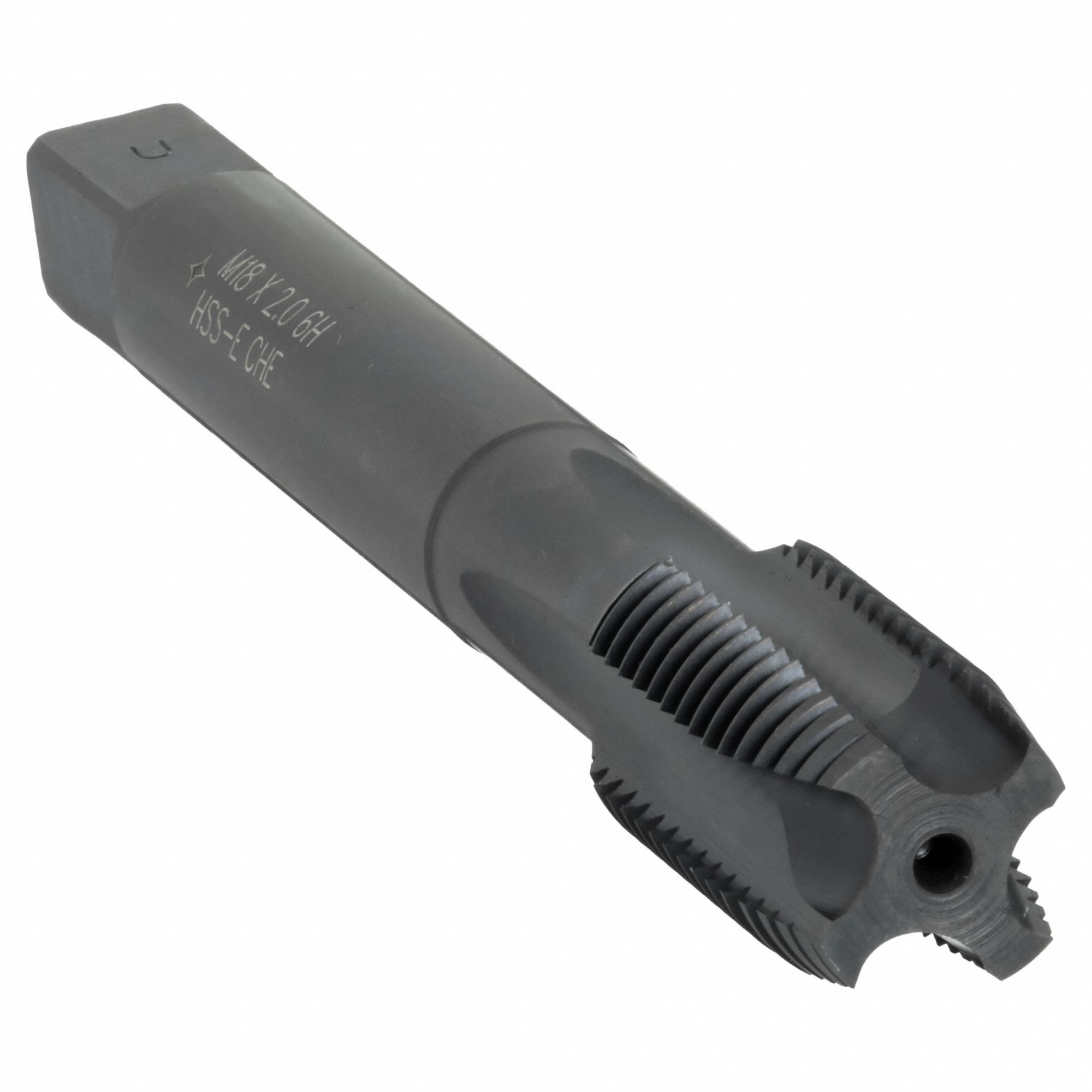 Spiral Point Tap: M18x2.5 Thread Size, 54.99 mm Thread Lg, 125.00 mm Overall Lg, Plug, 6H