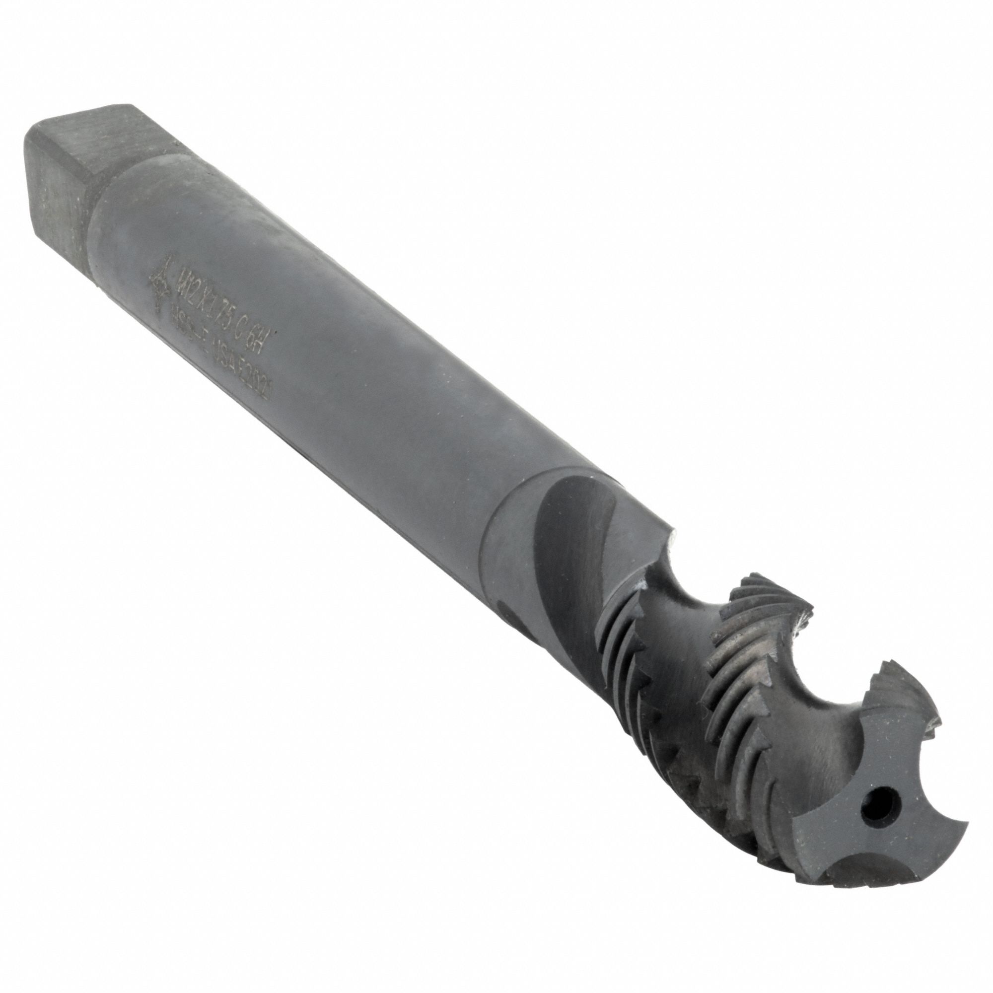 Spiral Flute Tap: M12x1.75 Thread Size, 40.00 mm Thread Lg, 110.00 mm Overall Lg, 3 Flutes