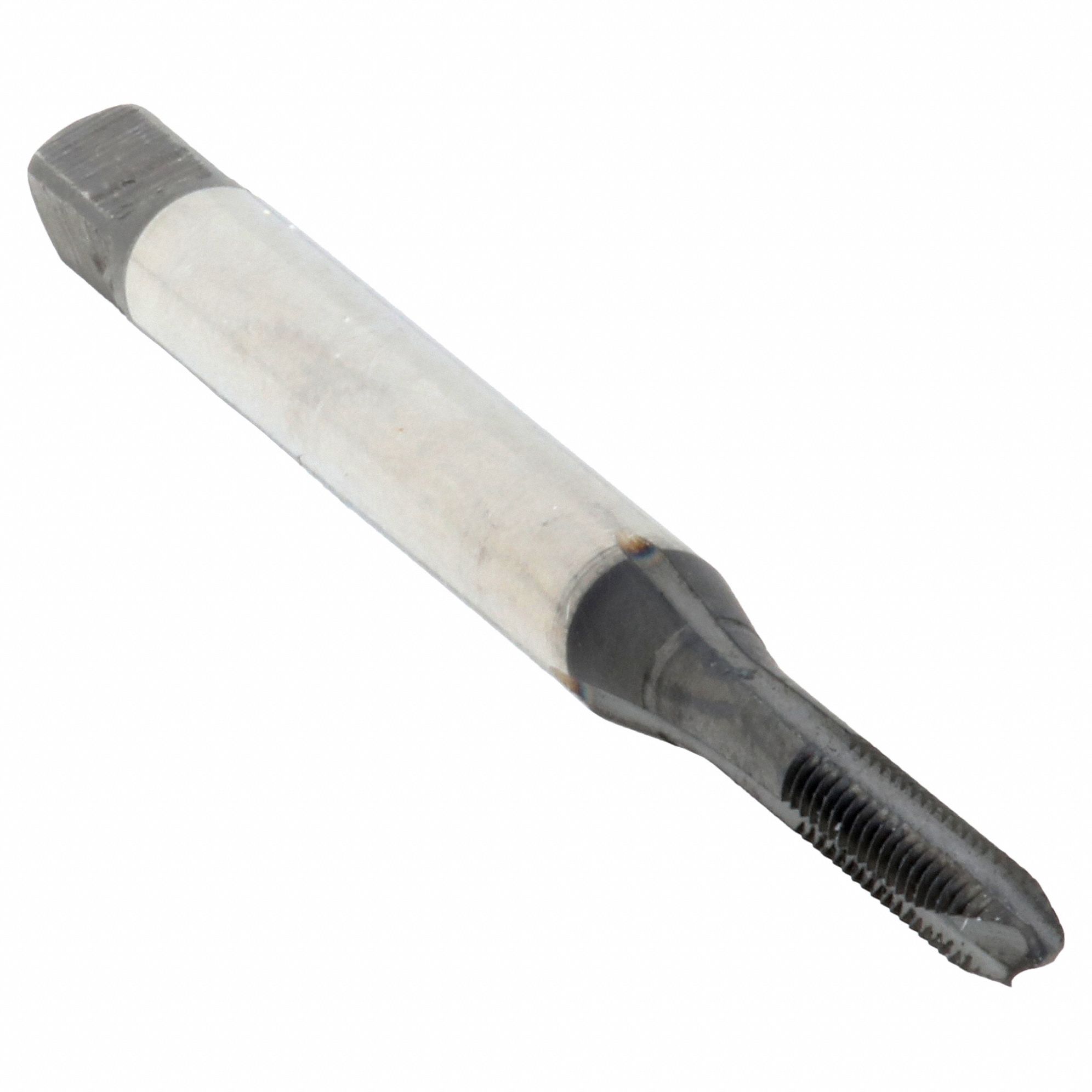 Spiral Point Tap: #2-56 Thread Size, 1/2 in Thread Lg, 1 3/4 in Overall Lg, Plug, 3 Flutes