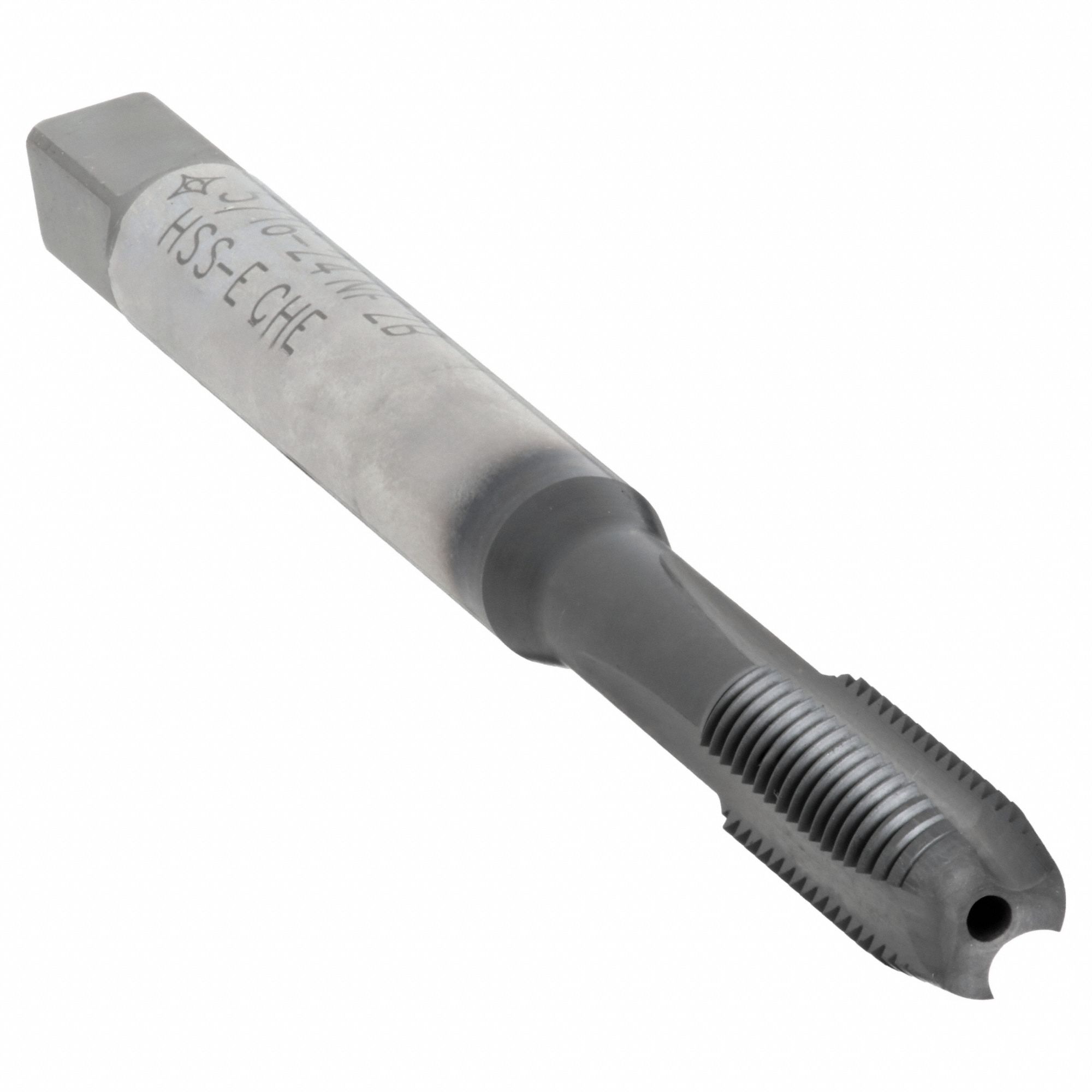 Spiral Point Tap: 5/16"-24 Thread Size, 1 3/8 in Thread Lg, 3 17/32 in Overall Lg, Plug