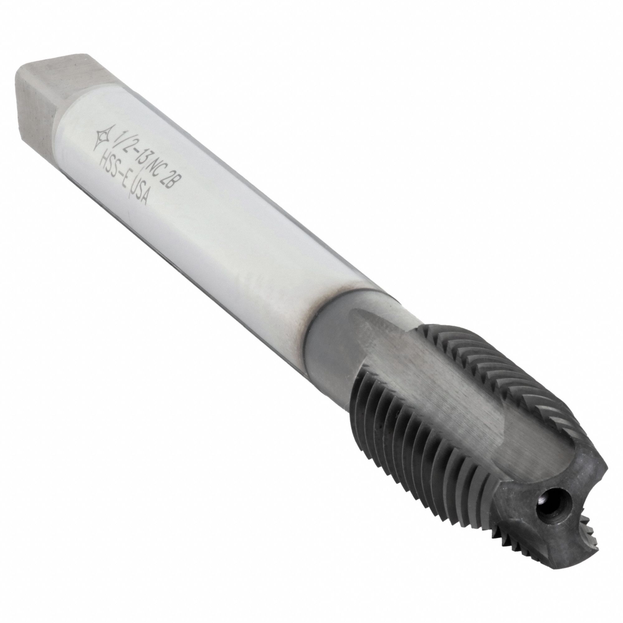 Spiral Point Tap: 1/2"-13 Thread Size, 1 1/2 in Thread Lg, 4 5/16 in Overall Lg, Plug, 2B