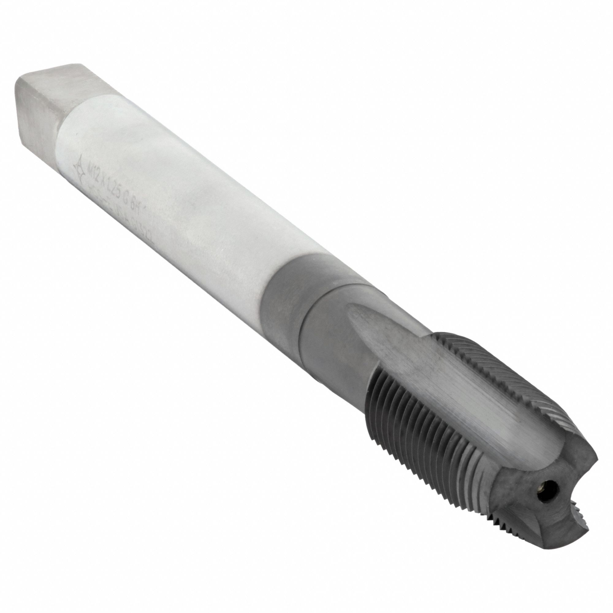 Spiral Point Tap: M12x1.25 Thread Size, 40.00 mm Thread Lg, 110.00 mm Overall Lg, Plug, 6H