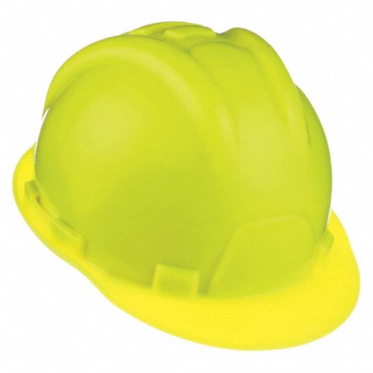 HiVisibility Green, No Graphics, Hard Hat 45EU1710072000 Grainger