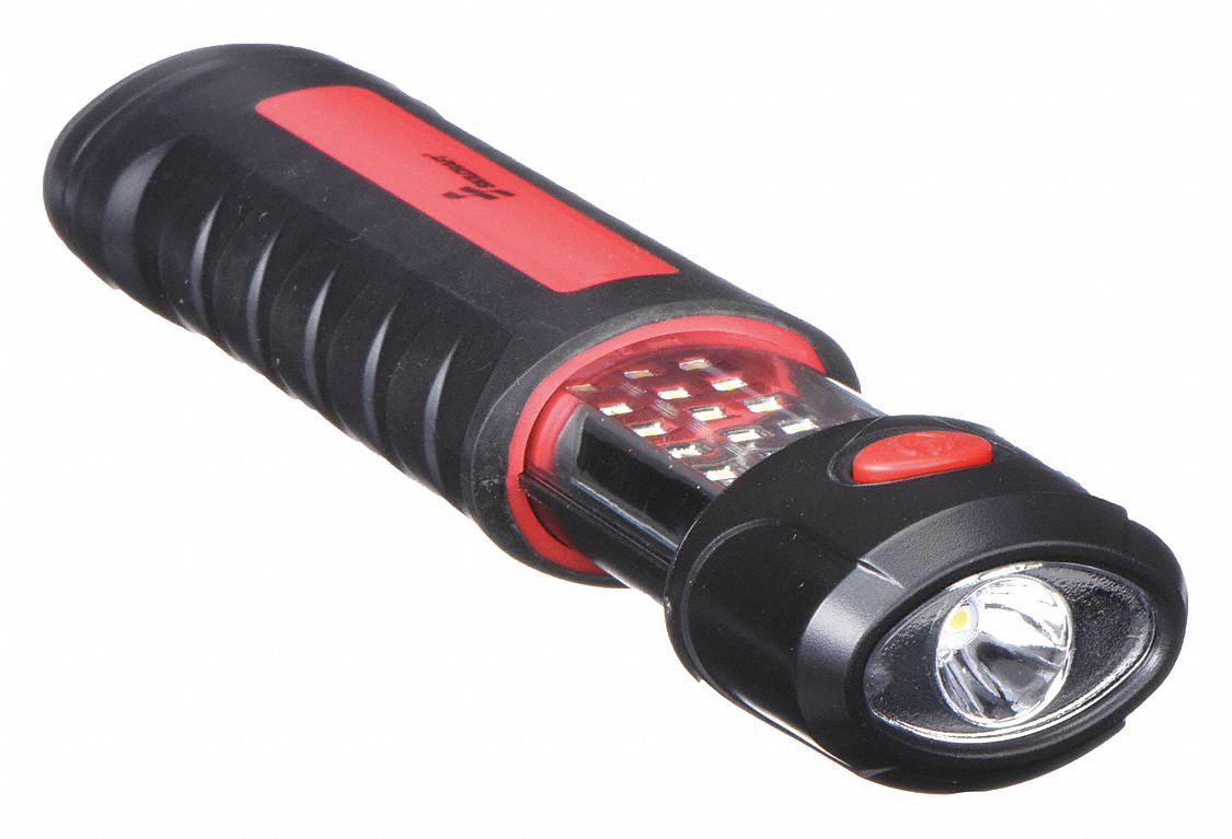 Rechargeable Hand Lamp: LED, 600 lm Max Brightness, 600 lm Brightness Levels, 1, Battery