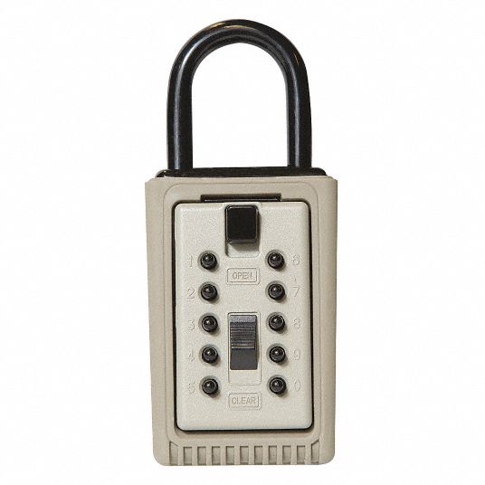 KIDDE, Padlock, Push Button, Lock Box 45EU931404 Grainger