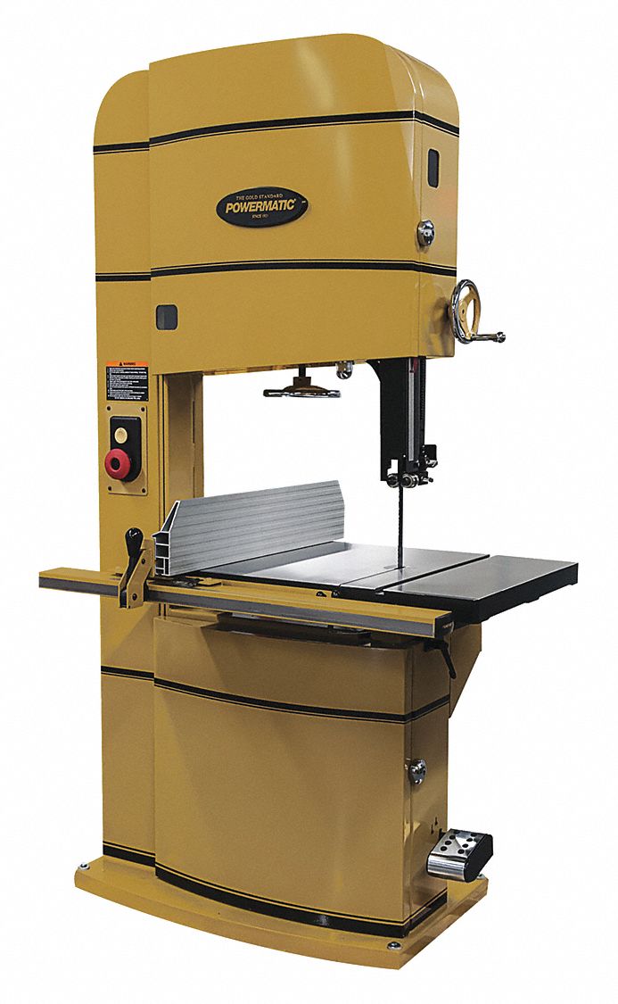 Band Saw: Vertical, 230V AC, 24 in Throat Dp - Vertical, 2, 300 to 4, 400 SFPM, 1 Phase