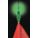 WARNING WHIP LIGHT, LED, SOLID, 2.4 TO 12 W, GREEN, 3/4 IN H, 1 IN W, WATERPROOF