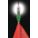 WARNING WHIP LIGHT, LED, SOLID, 2.4 TO 12 W, WHITE, 3/4 IN H, 1 IN W, WATERPROOF