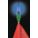 WARNING WHIP LIGHT, LED, SOLID, 2.4 TO 12 W, BLUE, 3/4 IN H, 1 IN W, WATERPROOF