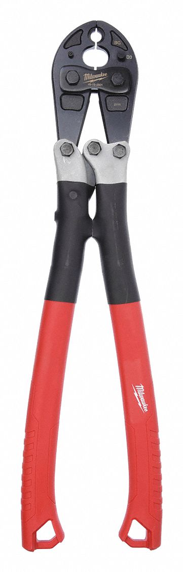 MILWAUKEE Pinza Crimpeadora,25-3/4"L,6 a 4/0 AWG - 45FD47 | 49-16-2601 ...