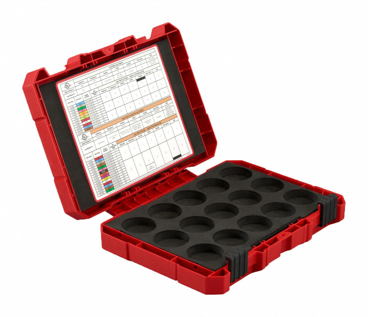 U Die Carrying Case Plastic Red