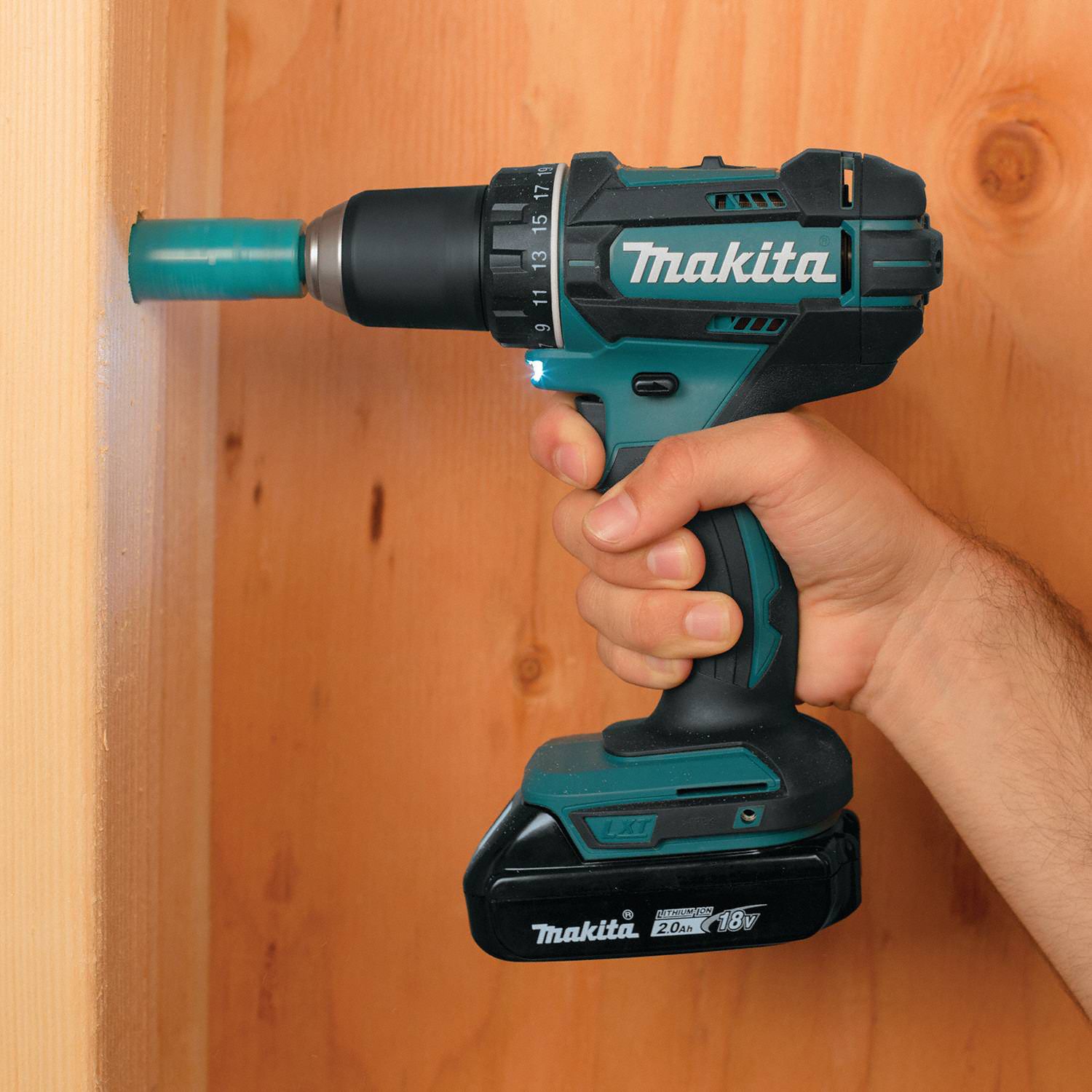 MAKITA Cordless Drill/Driver Kit, Cordless, 0 inlb to 480 inlb, 1/2