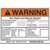 Warning: Arc Flash and Shock Hazard/Nominal System Voltage/Arc Flash Boundary/Restricted Approach/Limited Approach… etc Signs