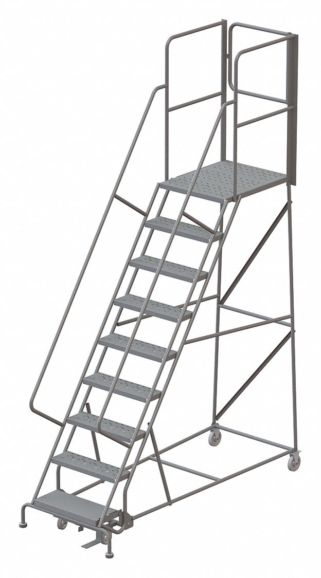 TRI-ARC, 7.5 ft Platform Ht, Unassembled, Rolling Ladder - 45FF58 ...