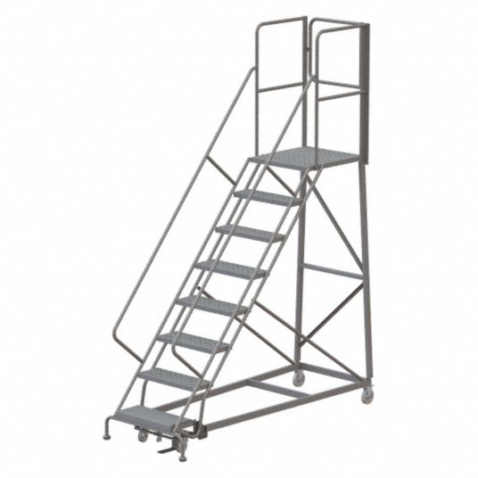 80 in Platform Ht, 27 in Platform Dp, Rolling Ladder - 45FF77 ...