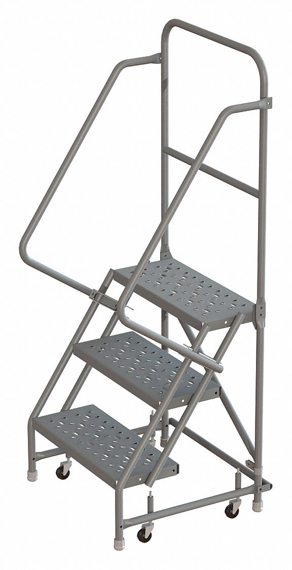 30 in Platform Ht, 10 in Platform Dp, Rolling Ladder 45FG18