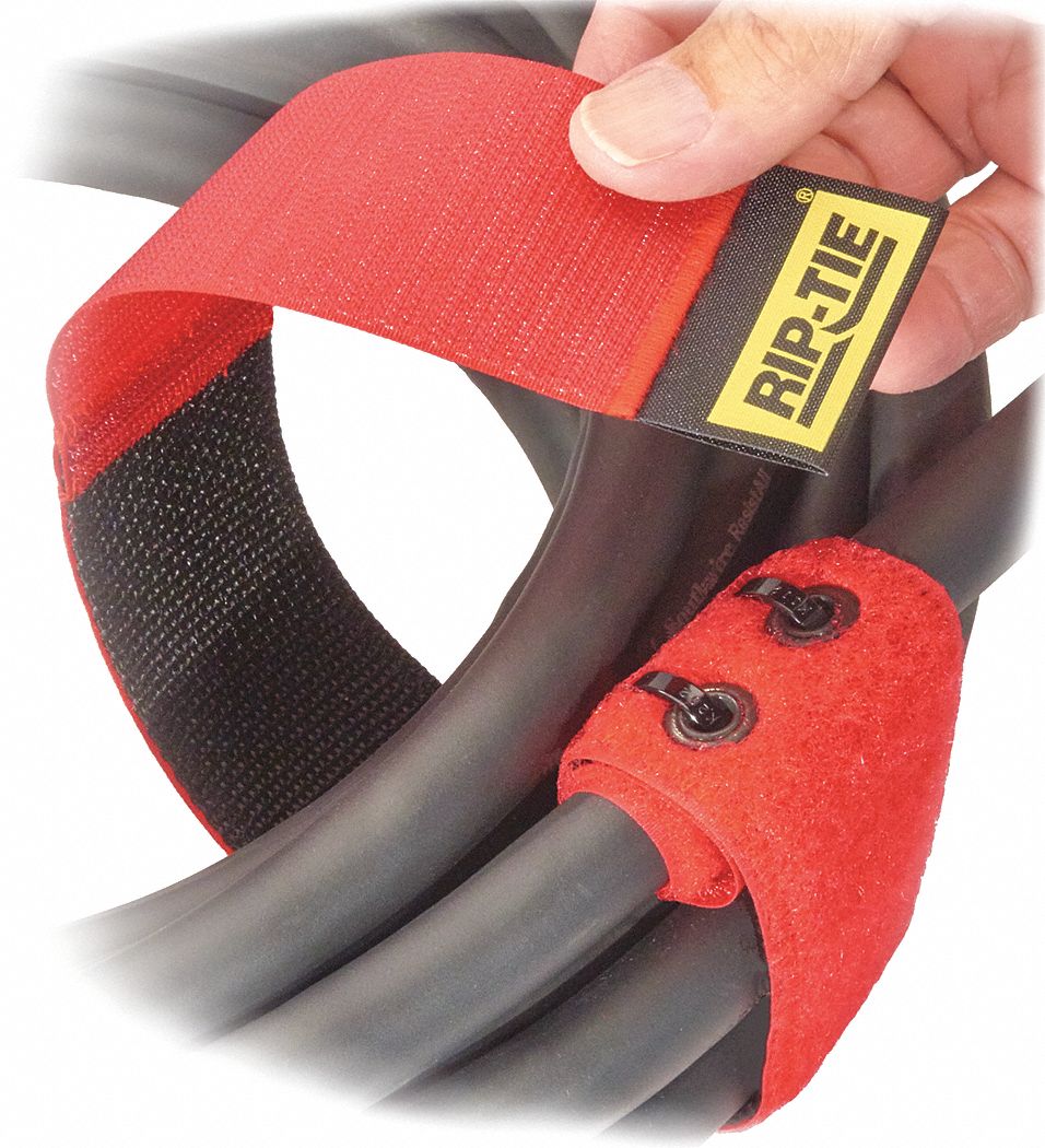 RIPTIE HookandLoop Cable Tie, Individual, Wrap, Tensile Strength 90
