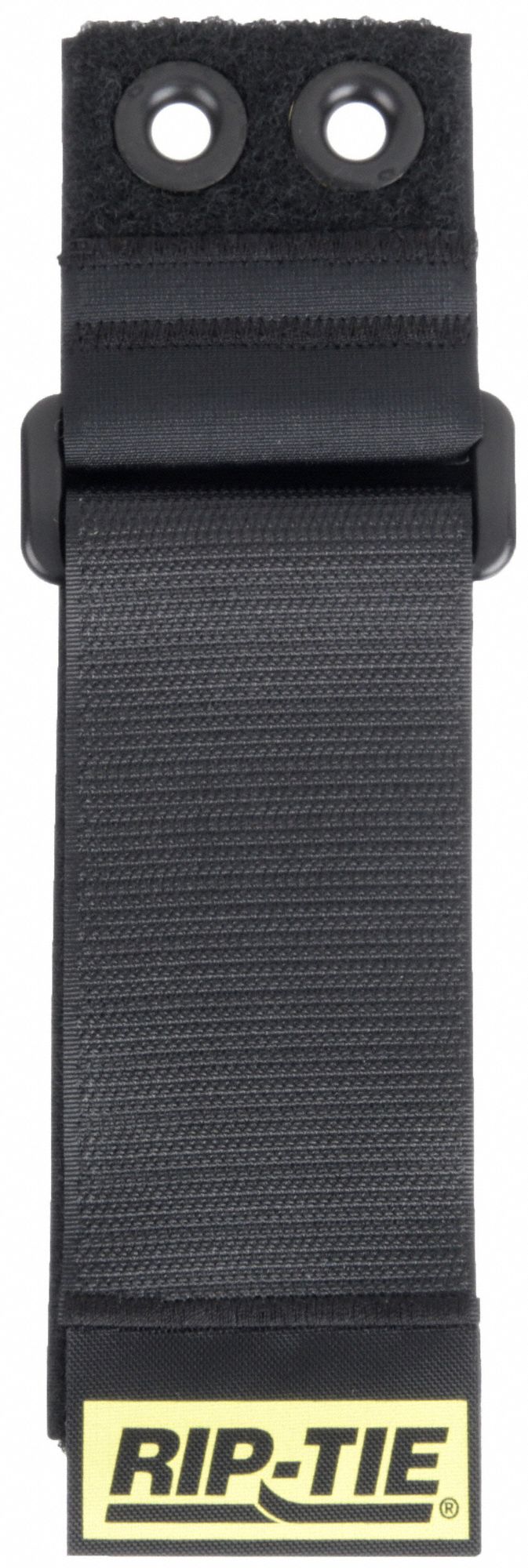 Hook-and-Loop Cinch Strap: 16 in Lg, 4.00 in, 2 in Wd, 90 lb Tensile Strength, Black