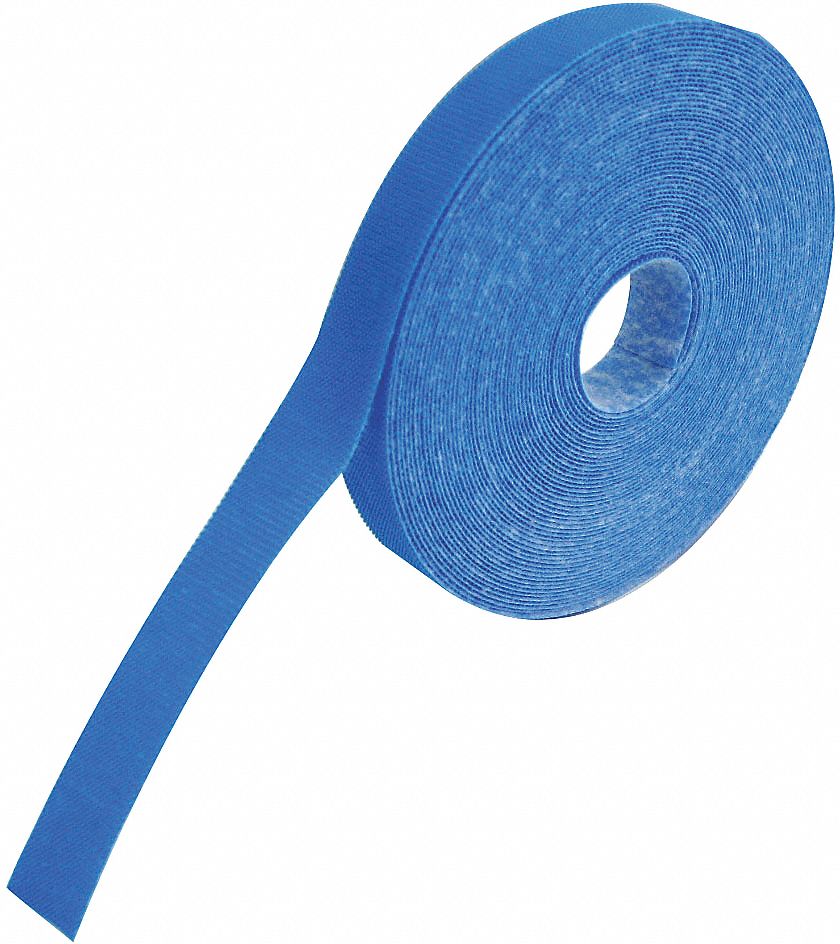 RIPTIE HookandLoop Cable Tie Roll 30 ft Lg, 1 in Wd, 38 lb Tensile