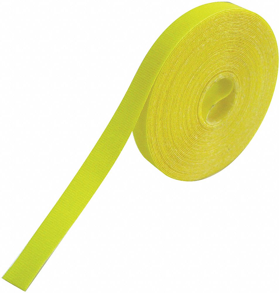 RIP-TIE, 30 ft Lg, 1 in Wd, Hook-and-Loop Cable Tie Roll - 45FJ89