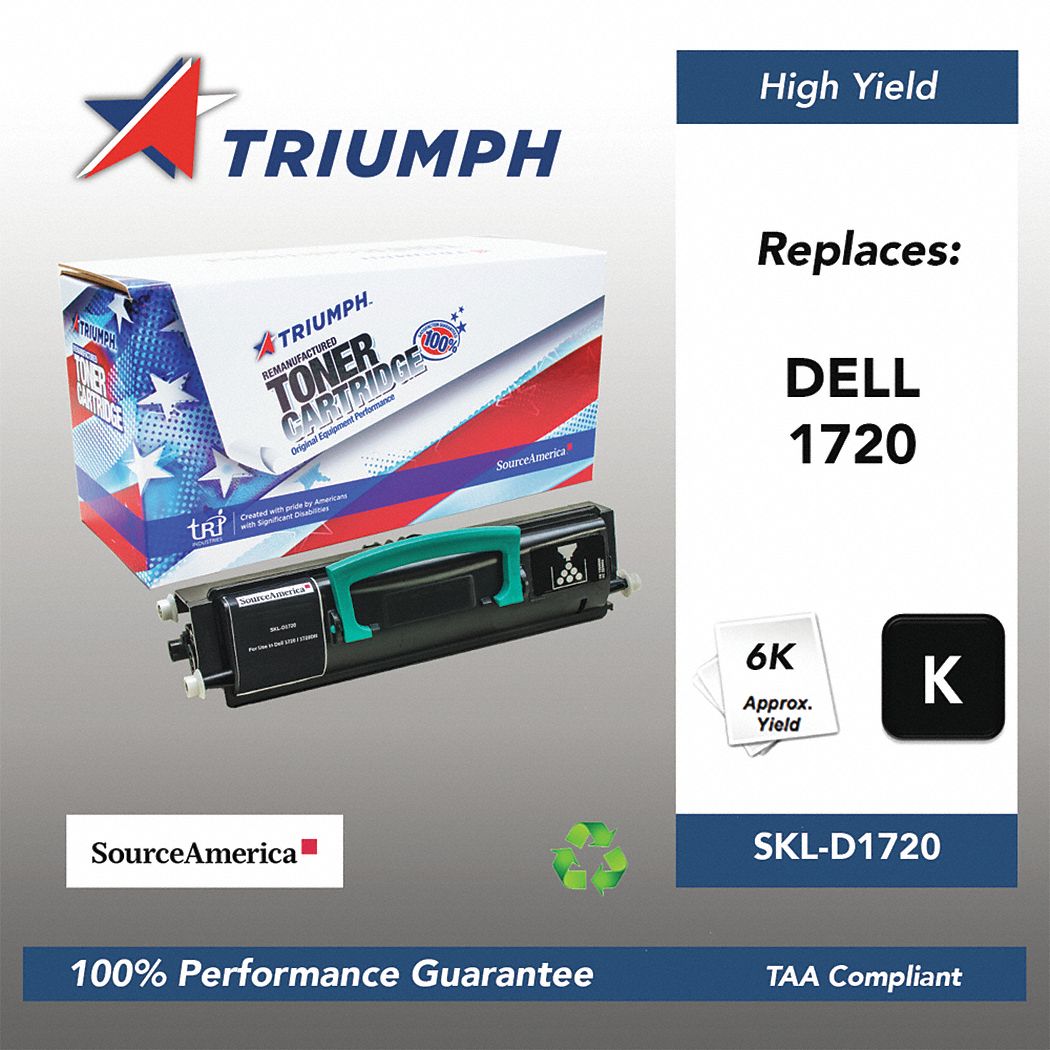 Toner Cartridge: 1720, Black, Black