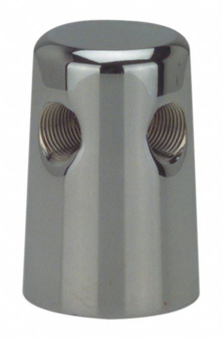 Turret: Turret, 2 Outlets, Chrome