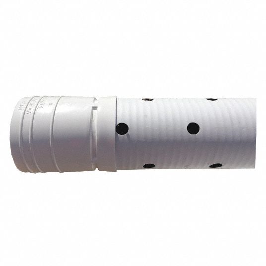 ADVANCED DRAINAGE SYSTEMS 10 ft Triple 3Hole Perforated Drainage Pipe