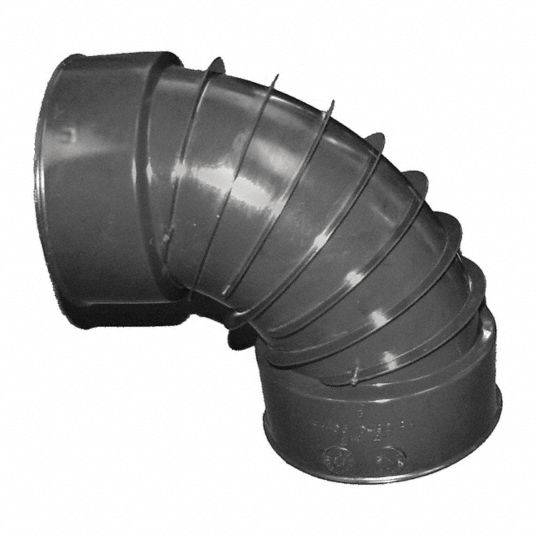 Advanced Drainage Systems 7 Inl Corrugated Drain Elbow, 3 In Pipe Dia 