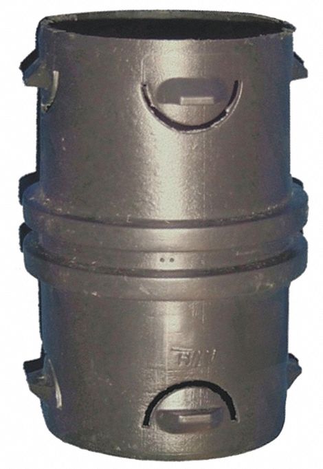 Internal Coupling: 6 in x 6 in Fitting Pipe Size, Single, Snap Lock, 7 in Overall Lg, Schedule 80
