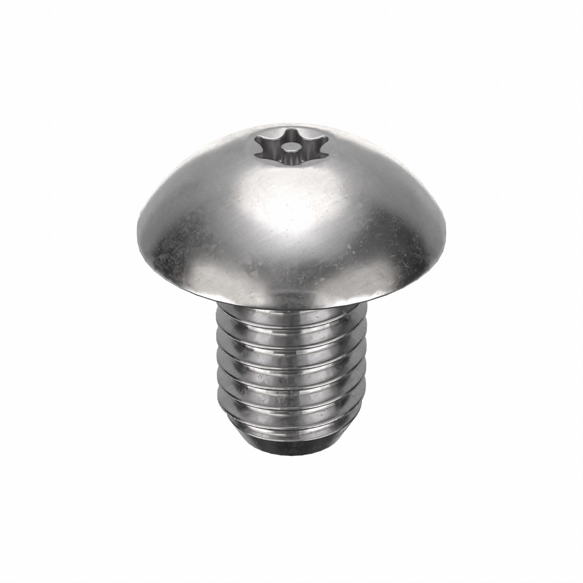 Binding Post Screw: 1/2"-13 Thread Size, Truss Head, Pin-In Six-Lobe Drv, Stainless Steel, Plain