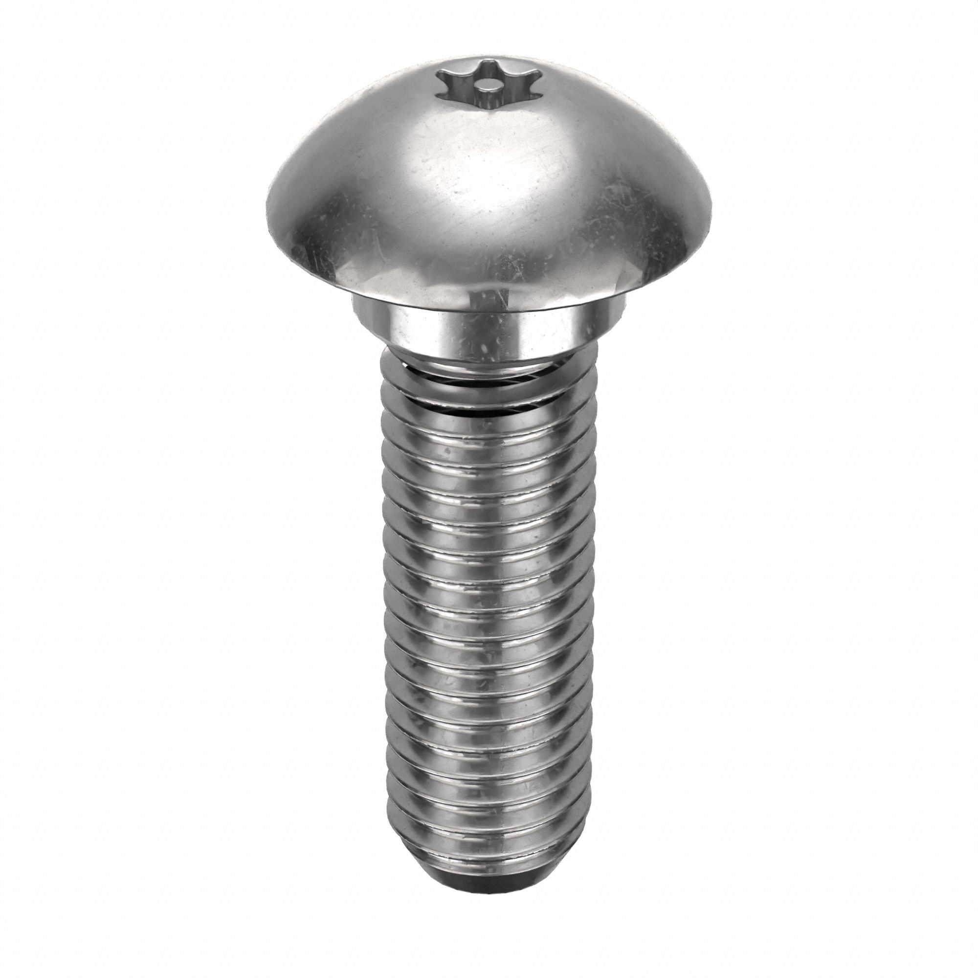 Truss Head Shoulder Screw: 1/2"-13 Thread Size, Truss Head, Pin-In Six-Lobe Drv, Stainless Steel