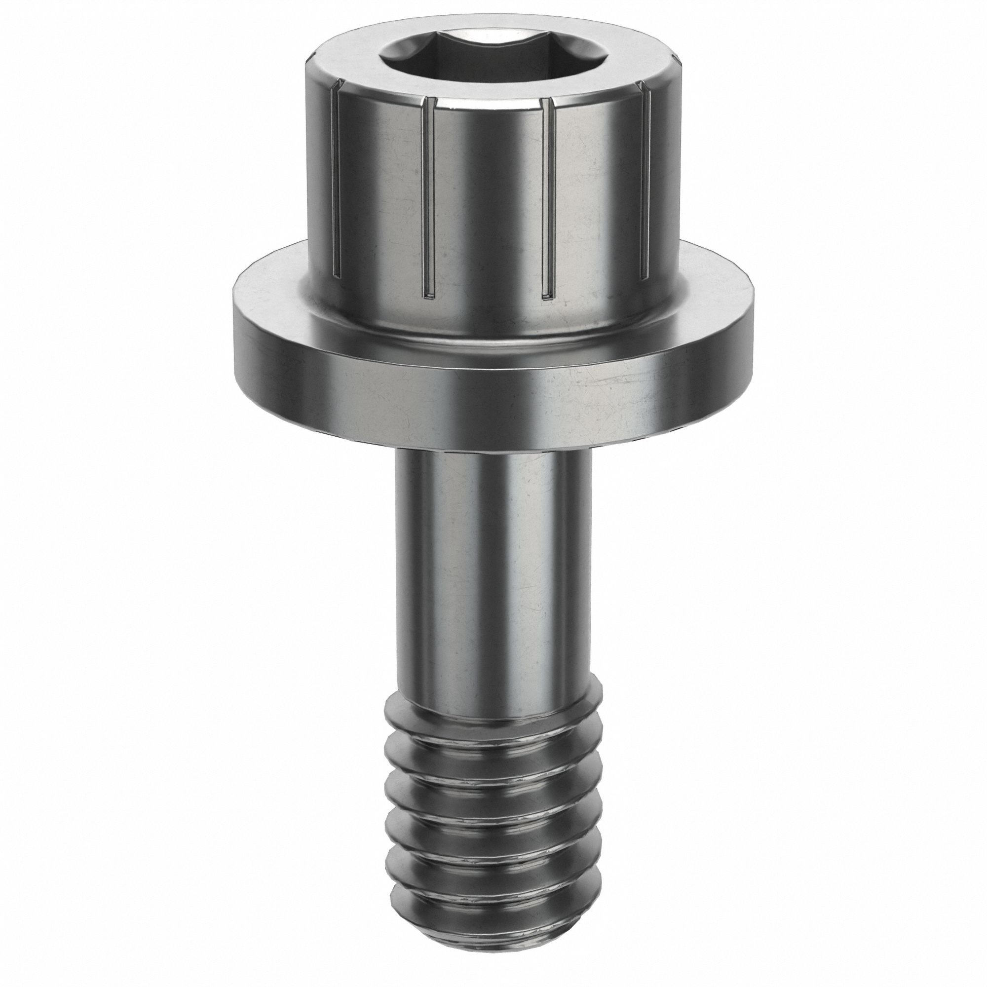 Socket Head Cap Screw: #8-32 Thread Size, 7/16 in Lg, Flanged Std, Plain, Stainless Steel, 630